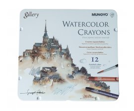 Bút sáp màu nước 12 màu Mungyo Watercolor crayon MAC-12