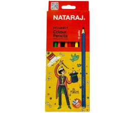 Bút chì dài Nataraj 12 màu xóa được
