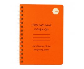 Sổ lò xo Motto IRO Notebook A6 100 trang-Cam