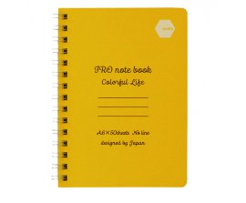 Sổ lò xo Motto IRO Notebook A6 100 trang-Vàng