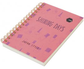 Sổ lò xo Twin Notebook SHINING DAYS Motto A6 120tr