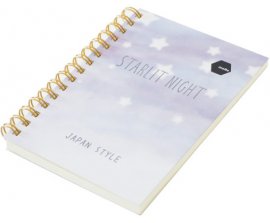 Sổ lò xo Twin Notebook STARLIT NIGHT Motto A6 120tr